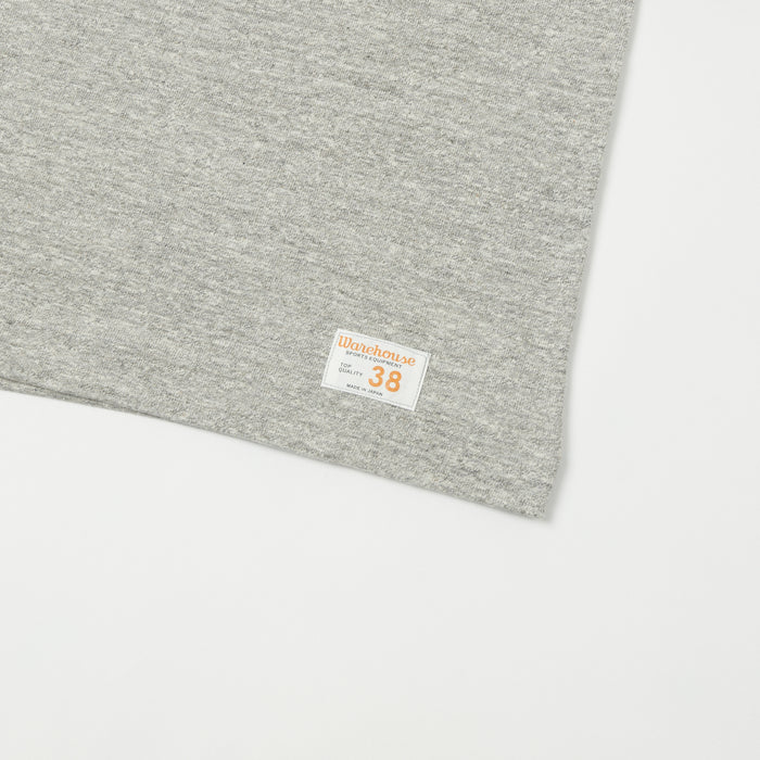 Warehouse & Co 4063 'West Lake' 3/4 Sleeve Football T-Shirt - Heather Grey