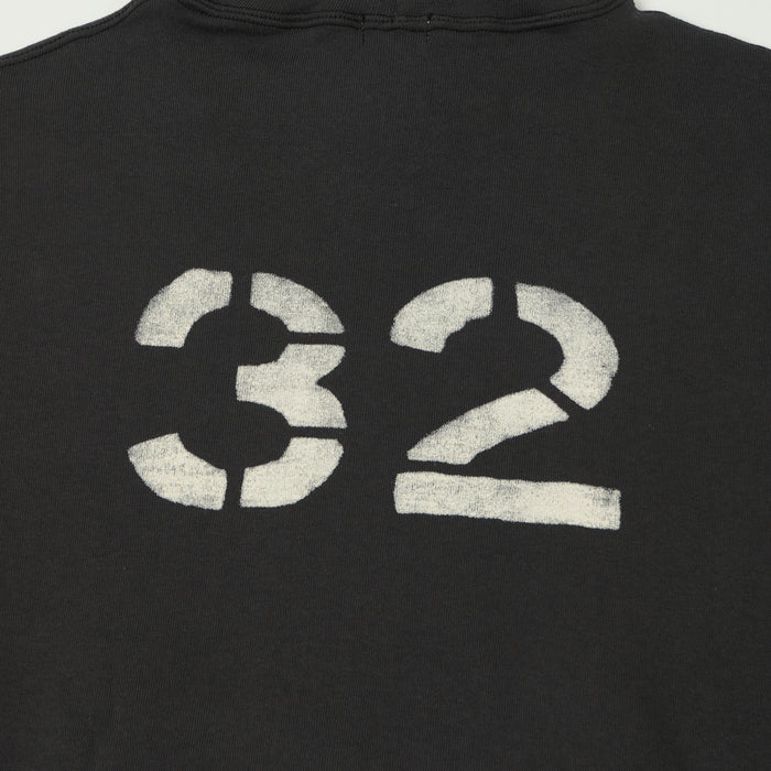 Warehouse & Co 450 'No 32' Two Needle Hooded Sweatshirt - Black