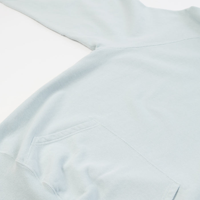 Warehouse & Co 462 Raglan Sleeve Hooded Sweatshirt - Sax Blue