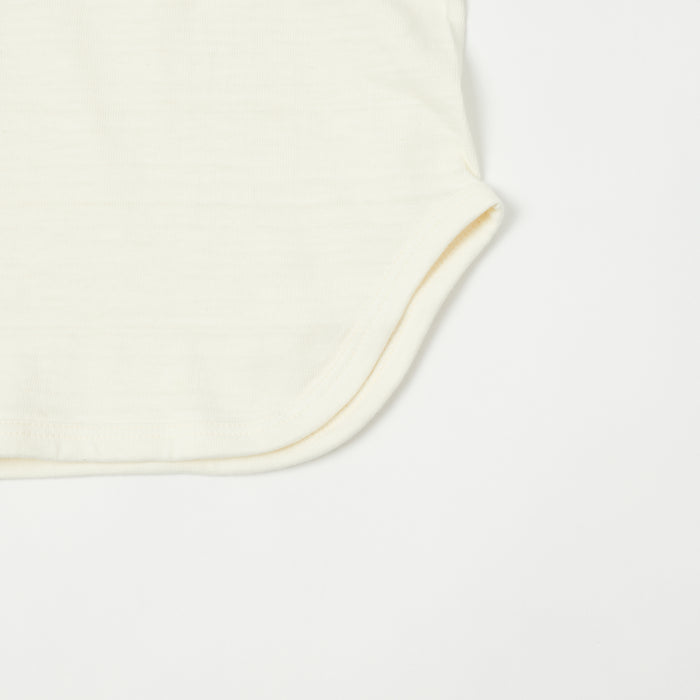 Warehouse & Co 4800 'North Shore' Baseball T-Shirt - Cream/Navy