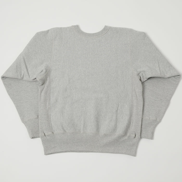 Warehouse & Co 483 Reverse Weave Sweatshirt - Heather Grey