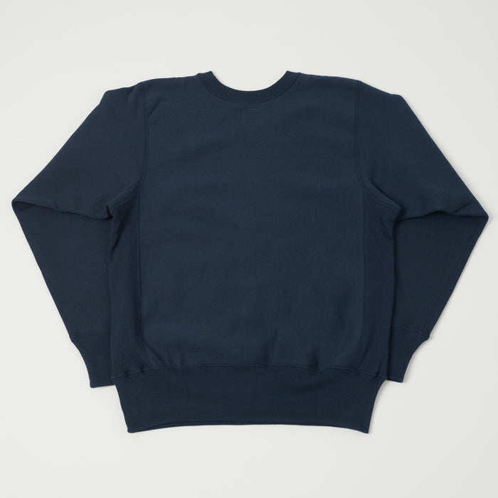 Warehouse & Co 483 Reverse Weave Sweatshirt - Navy