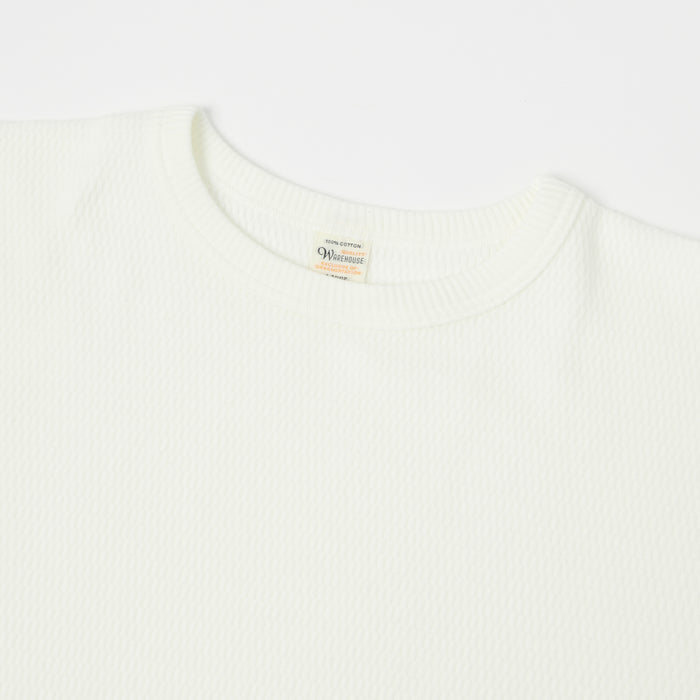 Warehouse & Co 5903 Waffle Knit Thermal T-Shirt - Natural