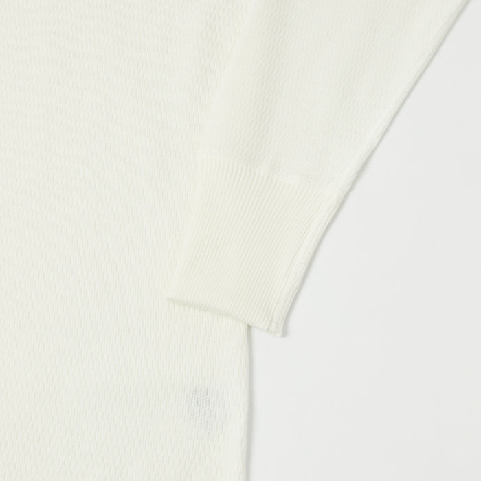 Warehouse & Co 5903 Waffle Knit Thermal T-Shirt - Off White