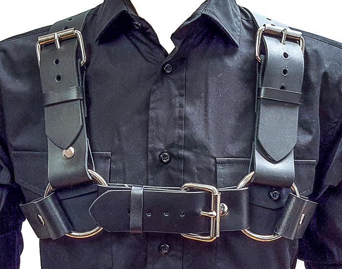 Wide 3" Ring 1 3/4 Leather Harness