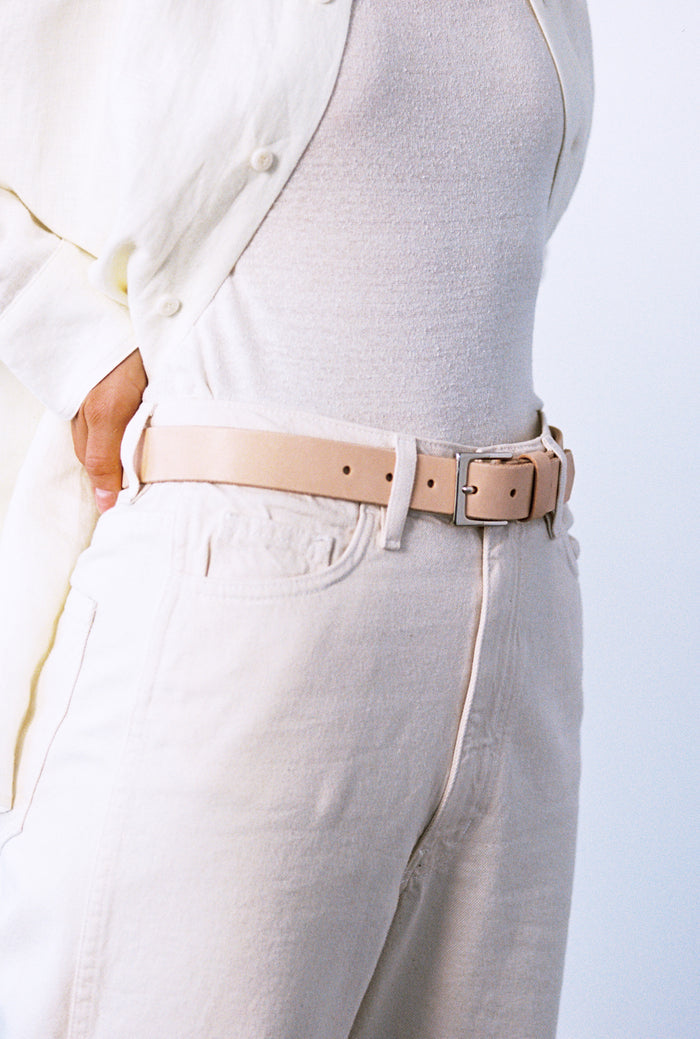 Wide Belt, Leather, Veg Tan