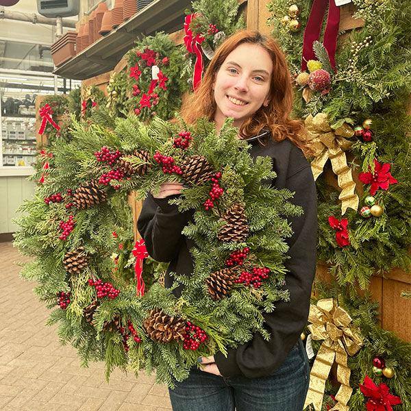 Wreath - Cone & Canella - Hicks Nurseries