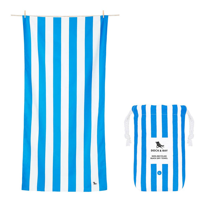 XL Quick Dry Towels - Bondi Blue