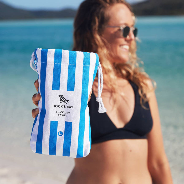 XL Quick Dry Towels - Bondi Blue